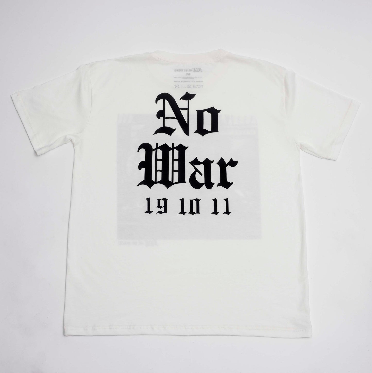 "NO WAR" WHITE T-SHIRT